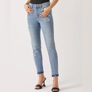 Risen Jeans Shadow Hem Skinny High Rise Size 7